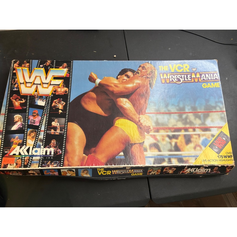 Vintage WWF The VCR WrestleMania Game Acclaim Hulk Hogan Missing VHS Tape